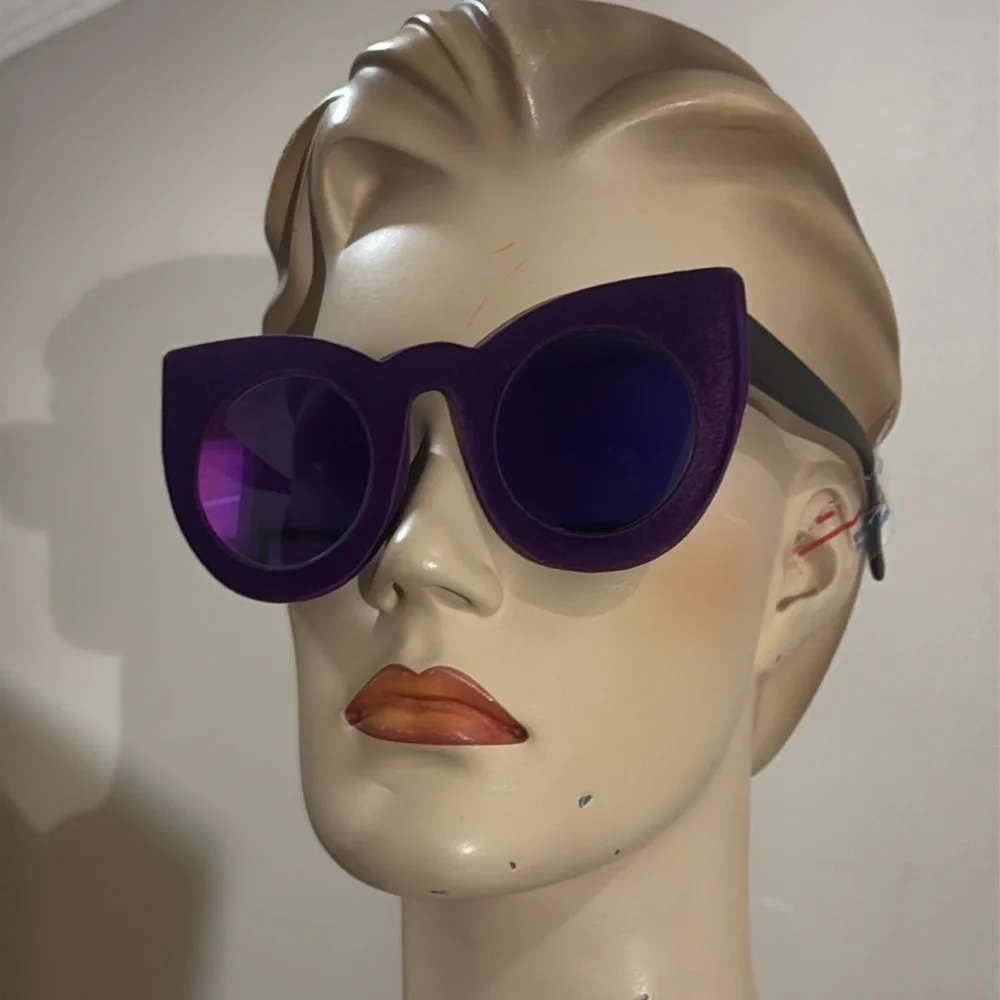 Purple Velvet Unisex Eyeglasses